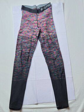 Nike Pro Hyperwarm Rainbow Ombre Leggings Tights S